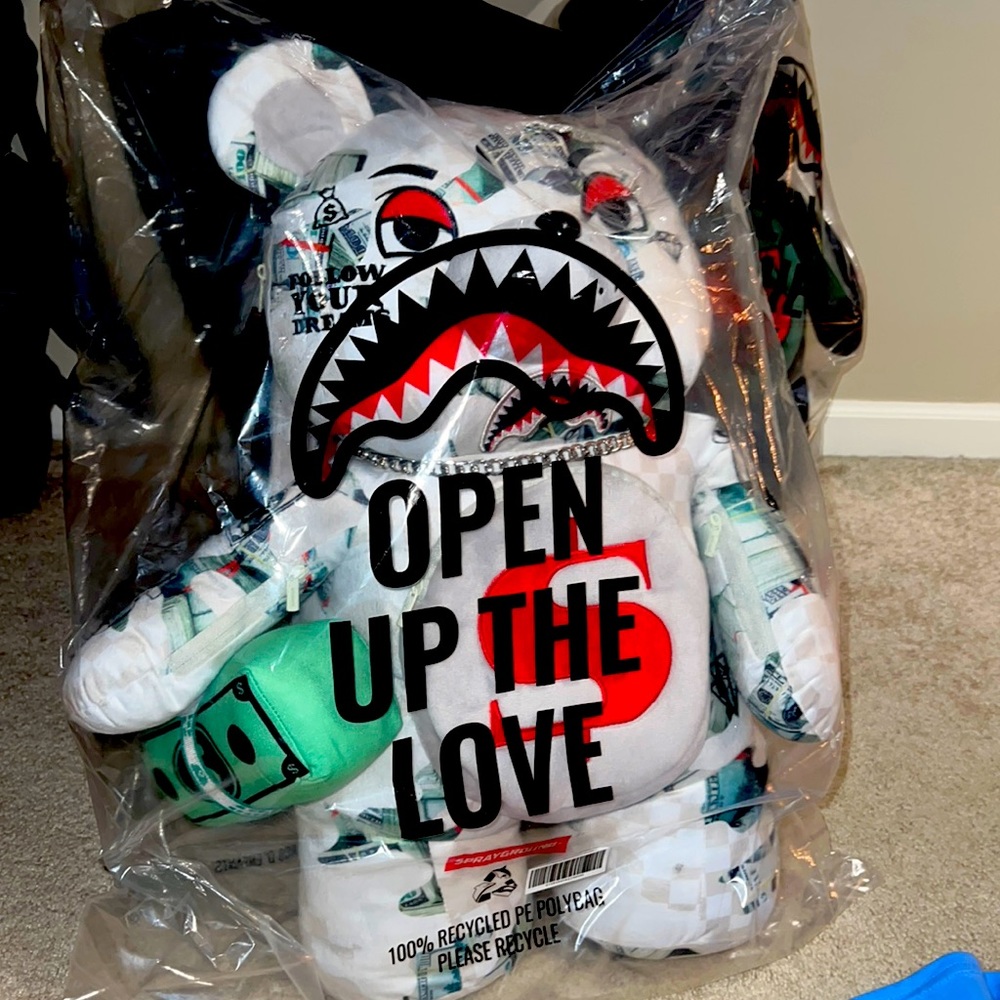 Sprayground teddy bear backpack